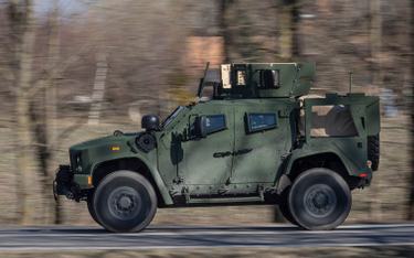 Jeden z pierwszych 50 pojazdów JLTV dostarczonych dotąd Litewskim Siłom Zbrojny.
