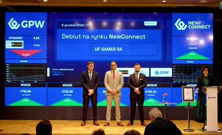 UF Games już na małej giełdzie. Kurs mocno w dół