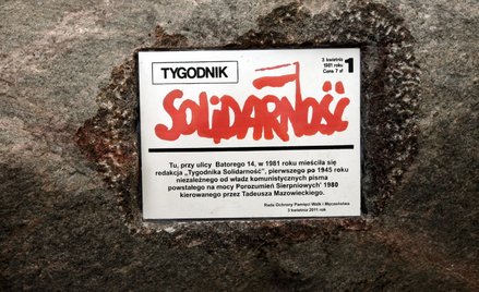 "Tygodnik Solidarność" był pierwszą gazetą powszechnie dostępną na rynku czytelniczym, która głosiła