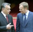 Węgierski premier Viktor Orban z Donaldem Tuskiem