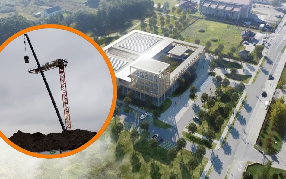 Na terenie inwestycji pojawił się pierwszy, specjalistyczny sprzęt budowlany