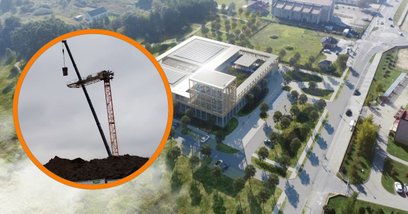 Na terenie inwestycji pojawił się pierwszy, specjalistyczny sprzęt budowlany