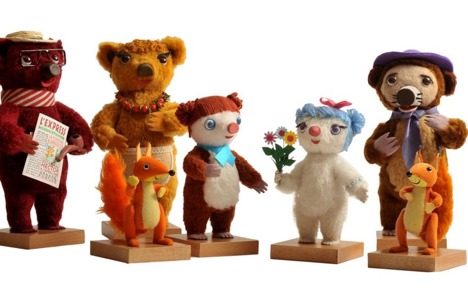 Oryginalne lalki filmowe z serialu „Przygody Misia Colargola”.