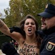 Aktywistki Femen przerwały wiec zwolenników Franco. Interweniowała policja