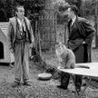 Louis-Ferdinand Céline (z lewej) w towarzystwie wpływowego francuskiego krytyka André Parinauda w Me