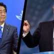 Premier Japonii Shinzo Abe (po lewej), prezydent Stanów Zjednoczonych Donald Trump (po prawej)