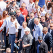 Rafał Trzaskowski, Donald Tusk i Lech Wałęsa podczas marszu opozycji 4 czerwca