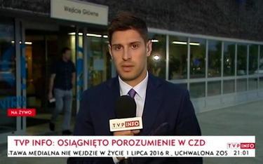 Po piątku w Sejmie odchodzi reporter TVP Info
