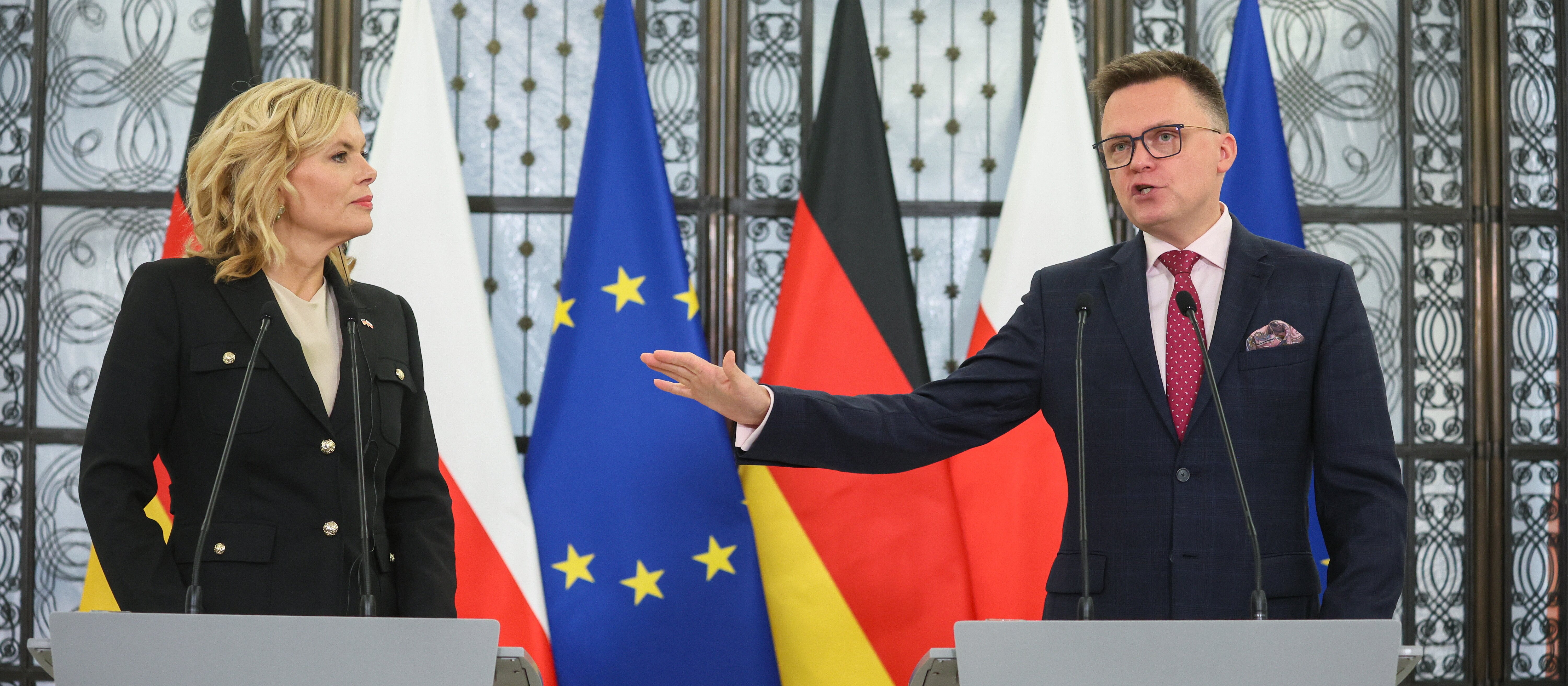 Przewodnicząca Bundestagu w Warszawie. Nie było mowy o sprawie wysadzenia Nord Streamu