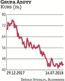 WIG-chemia stracił w tym roku 20 proc., a jego lider, Grupa Azoty, 37 proc. Od czerwca kurs trzyma s