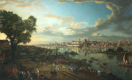 „Widok Warszawy od strony Pragi” – obraz Bernarda Bellotta (zwanego także Canalettem) z 1770 r.