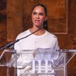 Tancerka baletowa Misty Copeland przemawia podczas konferencji prasowej zapowiadającej wiosenną wyst