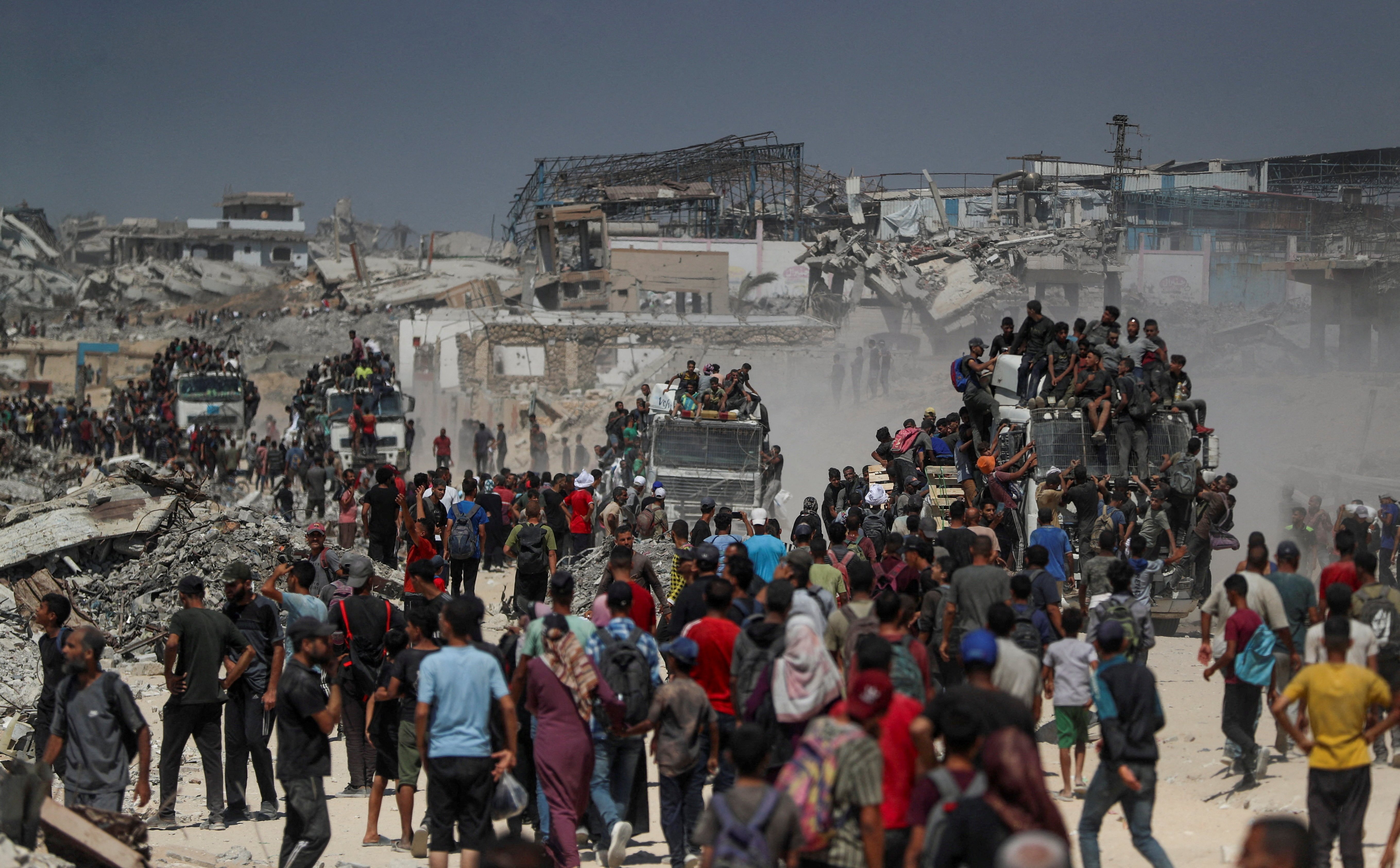 Israeli soldiers killed more than 20 people seeking humanitarian aid in the Gaza Strip