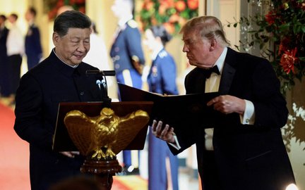 Prezydent USA Donald Trump bardzo kurtuazyjnie przyjął chińskiego przywódcę Xi Jinpinga w Waszyngton