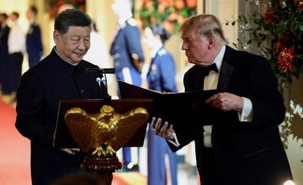 Prezydent USA Donald Trump bardzo kurtuazyjnie przyjął chińskiego przywódcę Xi Jinpinga w Waszyngton