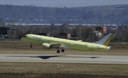 Tak lata rosyjski konkurent Boeinga 737 MAX 8. Jest pierwsze wideo