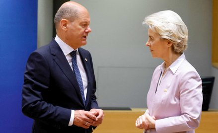 Kanclerz Niemiec Olaf Scholz i szefowa Komisji Europejskiej Ursula von der Leyen, czerwiec 2022 r.