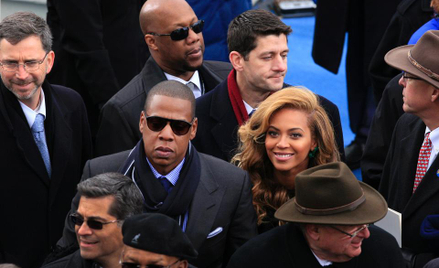 Jay-Z z żoną, Beyonce na inauguracji prezydentury Baracka Obamy