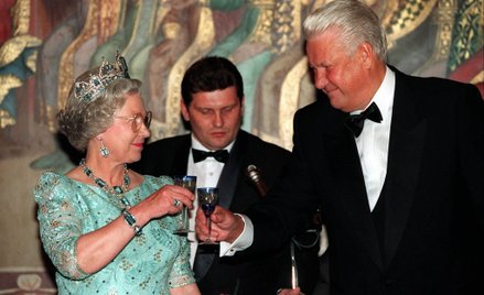 Królowa Elżbieta II z prezydentem Rosji Borysem Jelcynem, październik 1994 r.