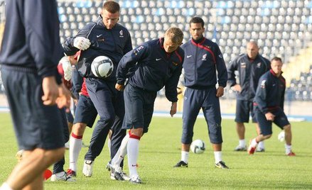 Trening Polaków przed meczem z Grecją
