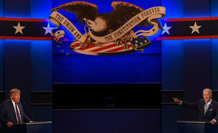 Próbka wymiany zdań z pierwszej debaty: „Faktem jest, że wszystko, co on do tej pory mówi, jest po p