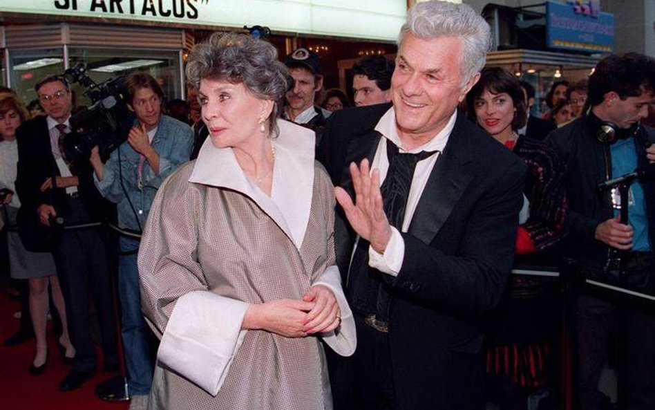 Jean Simmons i Tony Curtis, Waszyngton; 1991r.