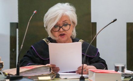 Sędzia Dorota Tyrała na sali Sądu Apelacyjnego w Warszawie