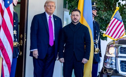 Październik 2025. Prezydent USA Donald Trump i prezydent Ukrainy Wołodymyr Zełenski