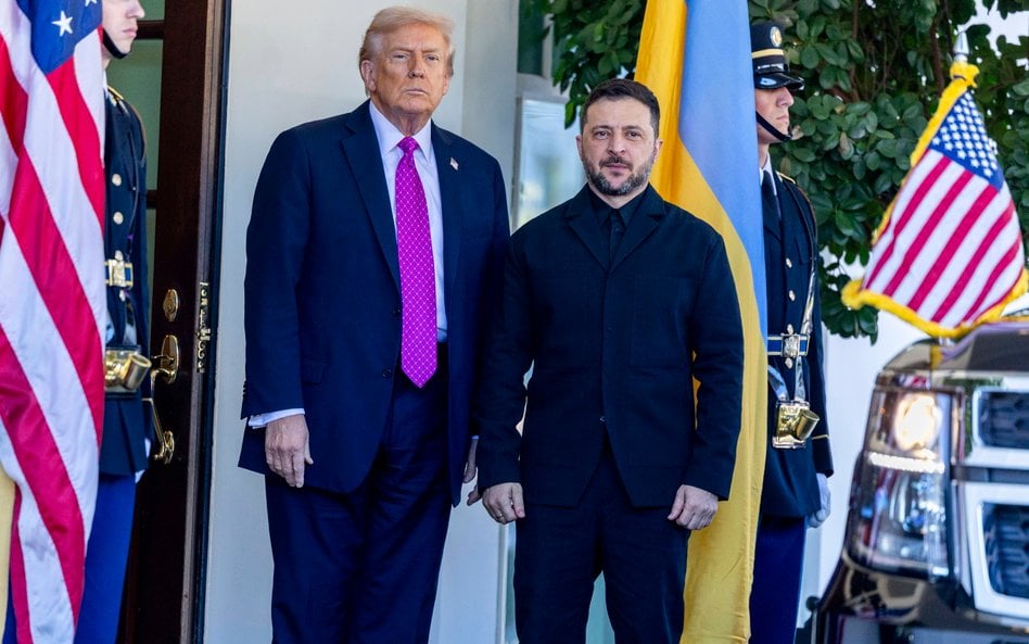 Październik 2025. Prezydent USA Donald Trump i prezydent Ukrainy Wołodymyr Zełenski