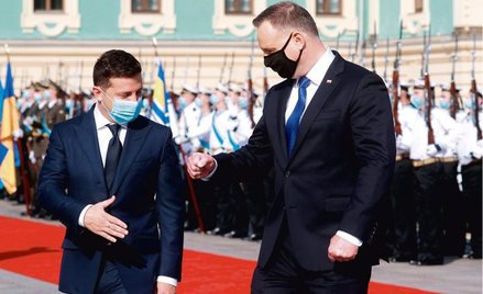Wołodymyr Zełenski i Andrzej Duda mówili w Kijowie o konieczności wzmocnienia współpracy międzynarod