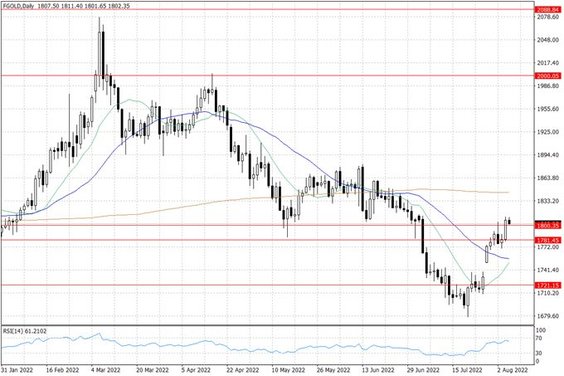 Notowania złota – dane dzienne