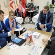 Karol Poznański z MSD Polska (z lewej), Piotr Marczuk z Microsoftu i Bartłomiej Morzycki z 3M Polska