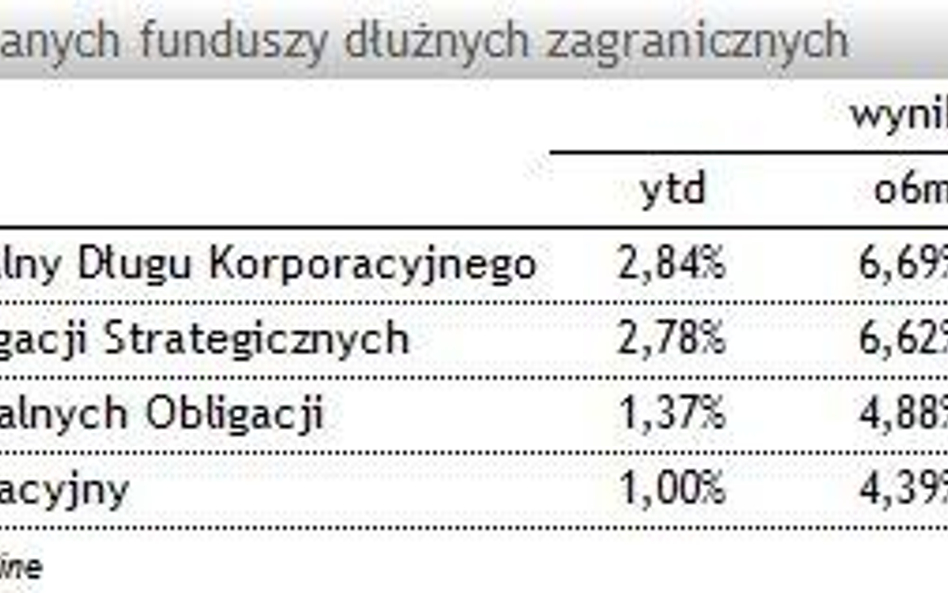 Inwestujemy też w zagraniczny dług korporacyjny