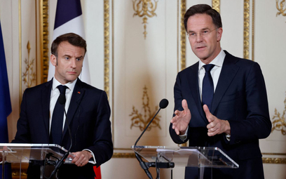 Emmanuel Macron i Mark Rutte