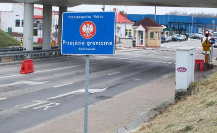 Zamknięte polsko-białoruskie przejście graniczne w Bobrownikach