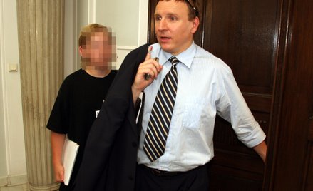 Jacek Kurski z synem Antonim Zdzisławem w 2006 r.