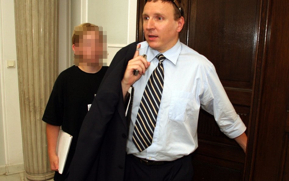 Jacek Kurski z synem Antonim Zdzisławem w 2006 r.