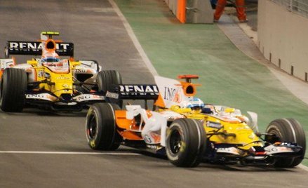 Bolidy Renault w Grand Prix Singapuru