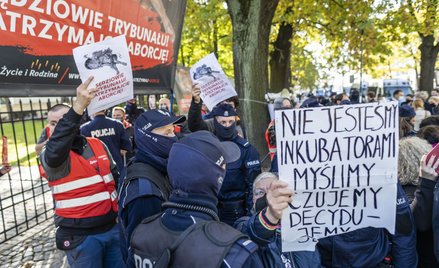Protesty pod Trybunałem Konstytucyjnym