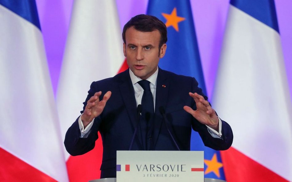 "Francja nie chce nikomu udzielać lekcji". Macron pytany o praworządność w Polsce