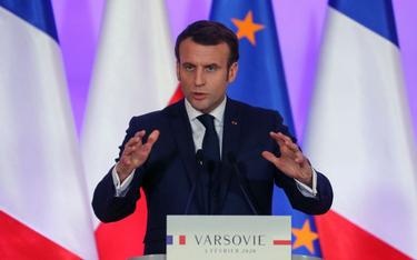 "Francja nie chce nikomu udzielać lekcji". Macron pytany o praworządność w Polsce