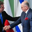 Szef MSZ Izraela Eli Cohen (z lewej) spotkał się ze Zbigniewem Rauem