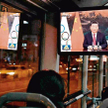 Xi Jinping 3 lutego na ekranie monitora w pekińskim autobusie