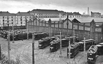 Na Woli, na terenie dawnych Ogrodów Ohma przy ulicy Wolskiej, powstała czwarta remiza tramwajowa, mo