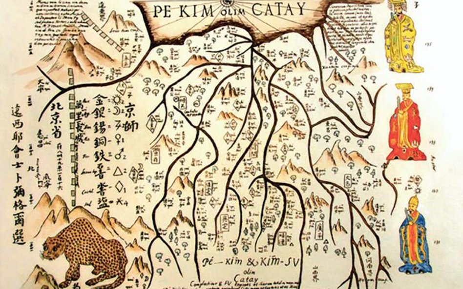 Mapa Pekinu i okolic z „Atlasu Chin” Michała Boyma