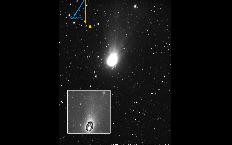 Zdjęcie komety opublikowane przez ESA