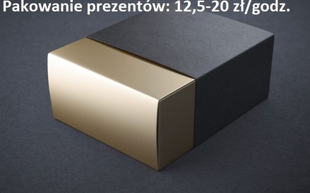 Pakowanie bombek, prezentów - 12,4 - 20 zł za godzinę