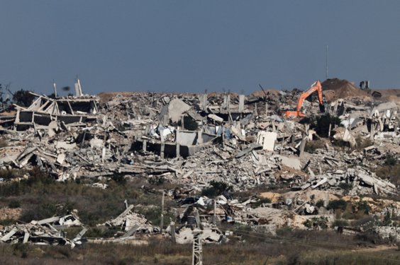 Zniszczone i wyburzane przez Izrael budynki w Strefie Gazy