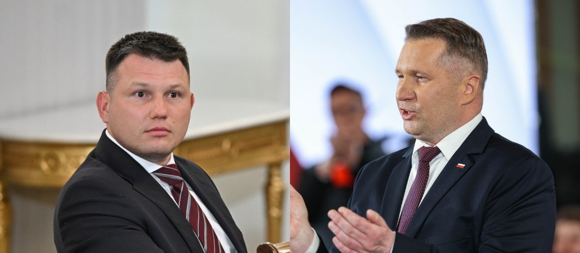 Sławomir Mentzen zadał Przemysławowi Czarnkowi dziewięć pytań. Ten gwałtownie odpowiedział