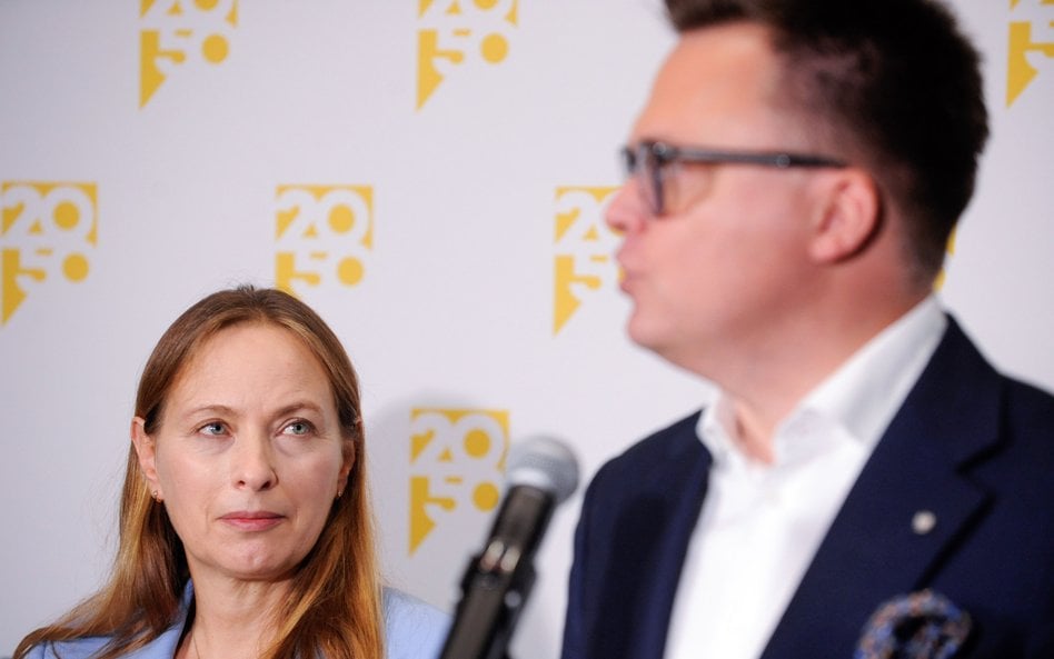 Katarzyna Pełczyńska-Nałęcz i Szymon Hołownia